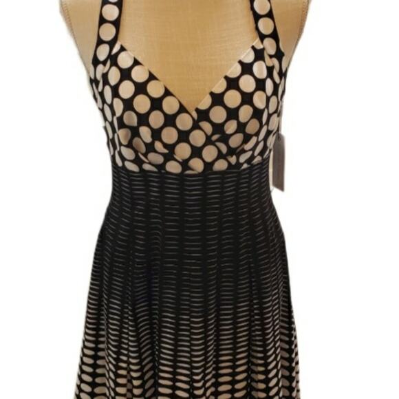 CALVIN KLEIN SLEEVELESS POLKA DOT DRESS SIZE 6 - Picture 8 of 10